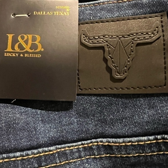 𝅺L&B Mid Wash High Rise Boyfriend Jeans W Crochet Lace-NWT-JEANS JUST DROPPED! - Picture 6 of 7